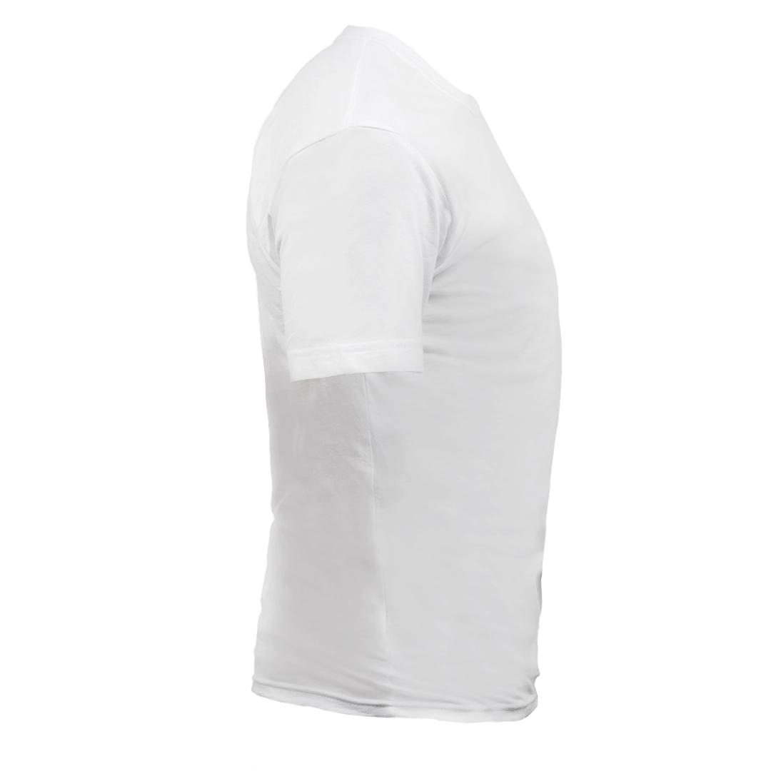  Round Neck Men's T-shirt White front