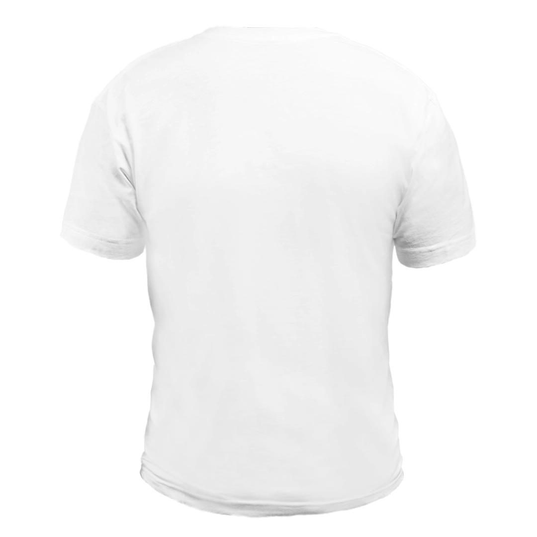  Round Neck Men's T-shirt White front
