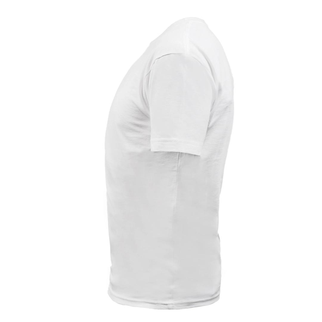  Round Neck Men's T-shirt White front